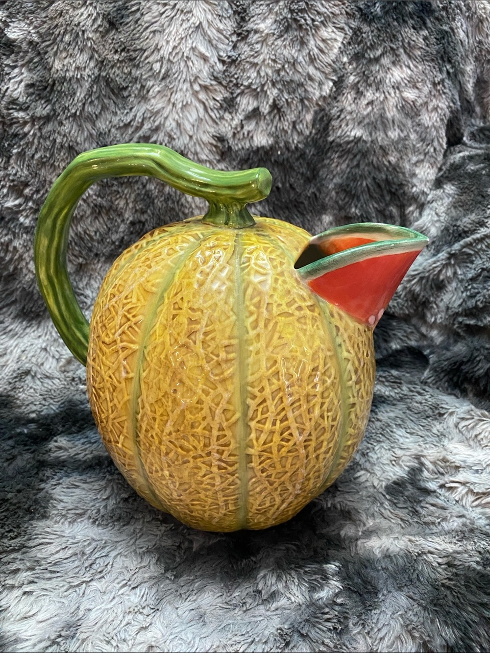 Vintage HTF Rare DEPARTMENT 56
"Slice" MELON PITCHER Cantaloupe